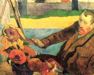 Paul Gauguin: Vincent van Gogh malt Sonnenblumen (1888)