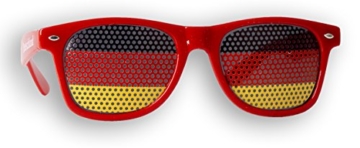 1 x Fanbrille Deutschland - Rot – Sonnenbrille – Brille Germany – Schwarz Rot Gold - Fan Artikel (1) - 3