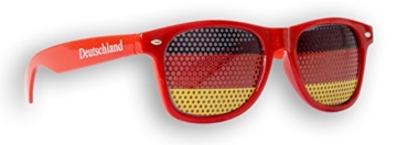 1 x Fanbrille Deutschland - Rot – Sonnenbrille – Brille Germany – Schwarz Rot Gold - Fan Artikel (1) - 1