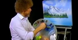 Bob Ross Landschaftsbild malen