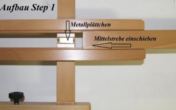 Atelier-Staffelei 131, BUCHENHOLZ, Höhe bis 230 cm, vormontiert - kein Bausatz ! - 4