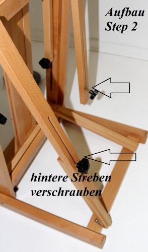 Atelier-Staffelei 131, BUCHENHOLZ, Höhe bis 230 cm, vormontiert - kein Bausatz ! - 5