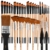 32 Stück Künstler Pinsel Set Premium Acrylpinsel Malpinsel Ölmalpinsel Premium Nylon Künstlerpinsel für Maler Künstler, für Acrylfarben Aquarell Malen Wasserfarben - 2