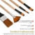 32 Stück Künstler Pinsel Set Premium Acrylpinsel Malpinsel Ölmalpinsel Premium Nylon Künstlerpinsel für Maler Künstler, für Acrylfarben Aquarell Malen Wasserfarben - 3