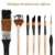 32 Stück Künstler Pinsel Set Premium Acrylpinsel Malpinsel Ölmalpinsel Premium Nylon Künstlerpinsel für Maler Künstler, für Acrylfarben Aquarell Malen Wasserfarben - 7
