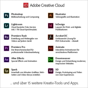 Adobe Creative Cloud All Apps | 1 Jahr | PC/Mac | Download - 6