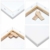 Artina Akademie Keilrahmen FSC®-Zertifiziert 10er Set 5 x 30x40 cm & 5 x 20x20 cm- Aus 100% Baumwolle Leinwand Keilrahmen weiß - 280g/m² - verzugsfrei - 6