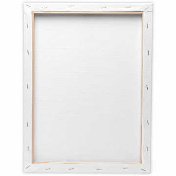 Artina Akademie Keilrahmen FSC®-Zertifiziert 10er Set 5 x 40x50 cm & 5 x 30x40 cm- Aus 100% Baumwolle Leinwand Keilrahmen weiß - 280g/m² - verzugsfrei - 9