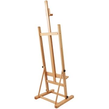Artina Atelierstaffelei Siena Staffelei Massive Holzstaffelei aus geöltem Buchenholz für Leinwände bis 125 cm - klappbar - 4