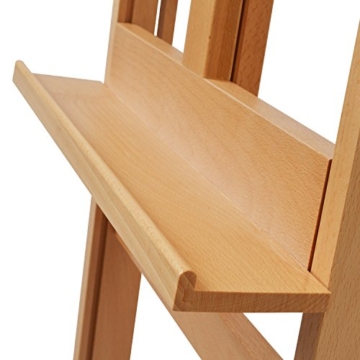Artina Atelierstaffelei Siena Staffelei Massive Holzstaffelei aus geöltem Buchenholz für Leinwände bis 125 cm - klappbar - 6