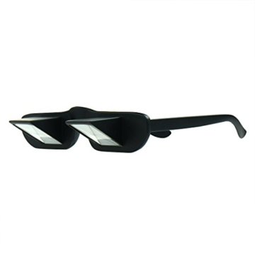 Asnlove Lazy Glasses, Brille Winkelbrille Lazy Readers 90 Grad HD Horizontale Brille Brechung-Brille Prismen-Brille, Schwarz - 3