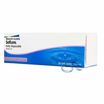 Bausch und Lomb SofLens daily disposable Tageslinsen, sphärische Kontaktlinsen, weich, 30 Stück BC 8.6 mm / DIA 14.2 / -3.5 Dioptrien - 3