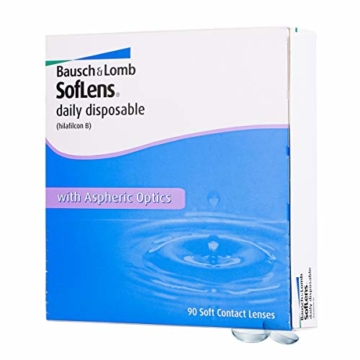 Bausch und Lomb SofLens daily disposable Tageslinsen, sphärische Kontaktlinsen, weich, 90 Stück BC 8.6 mm / DIA 14.2 / -5.75 Dioptrien - 3
