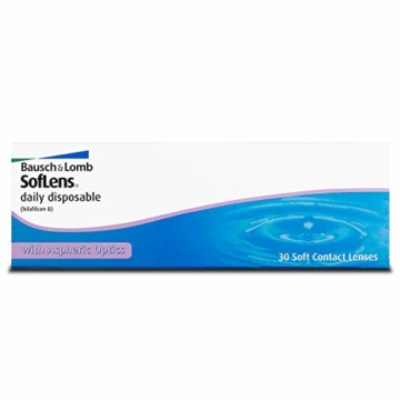 Bausch und Lomb SofLens daily disposable Tageslinsen, sphärische Kontaktlinsen, weich, 30 Stück BC 8.6 mm / DIA 14.2 / -3.5 Dioptrien - 1