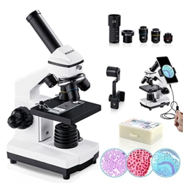 BEBANG 100X-2000X Mikroskop für Kinder Erwachsene, Professionelle Biologische Mikroskope für Studenten Schullabor Zuhause - 1