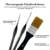 Bougimal Pinselset Acrylfarben, 32 Acryl Pinsel Set, Künstlerpinsel mit rund, eckig, flach, Fan Pinsel Set für Künstler und Anfänger zum Malen - 5