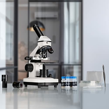 Bresser Durchlicht- und Auflicht-Mikroskop Biolux NV 20x-1280x für Kinder und Erwachsene geeignet, inkl. HD USB-Kamera und Kreuztisch zur Objektbewegung, mit umfangreichem Zubehör und Transportkoffer - 9