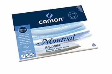 Canson 200006544 Montval Aquarellpapier, 24 x 32 cm, naturweiß - 4