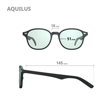 COLORON Farbseh Brille für Farbenblinde - Aquilus BK - 3in1 Brillenset für Grünschwäche (Deutan) - 6