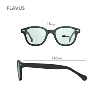 COLORON Farbseh Brille für Farbenblinde - Flavus BK - 3in1 Brillenset für Grünschwäche (Deutan) - 6