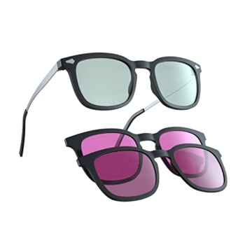 COLORON Farbseh Brille für Farbenblinde - Ruber BK - 3in1 Brillenset für Grünschwäche (Deutan) - 1
