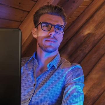 COLORON Farbseh Brille für Farbenblinde - Ruber BK - 3in1 Brillenset für Rotschwäche (Protan) - 4