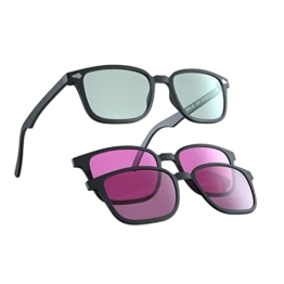 COLORON Farbseh Brille für Farbenblinde - Viridis BK - 3in1 Brillenset für Grünschwäche (Deutan) - 1
