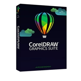 CorelDRAW Graphics Suite 2023 | Grafiksoftware für Profis | Illustration & Grafikdesign, Layout, Bildbearbeitung, Typografie | 1 Windows/Mac-Gerät | 1 Jahr | Code [Kurier] - 1