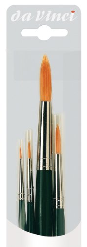 Da Vinci - hochwertiges Aquarell-Pinsel-4er Set 