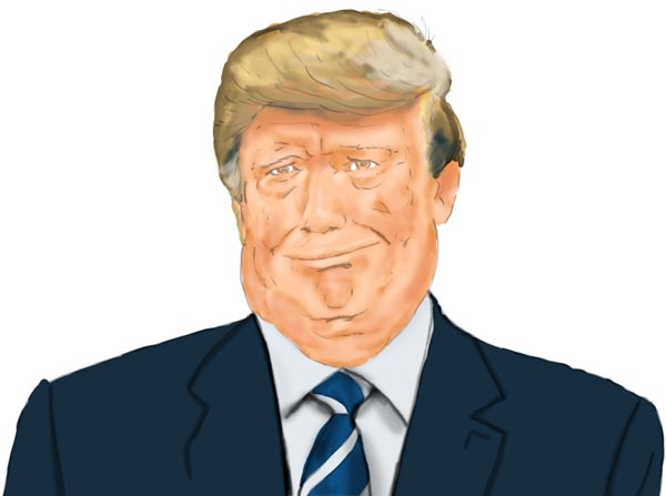Donald Trump Licht und Schatten