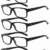 Eyekepper 5er-pack Federscharniere Vintage Herren Lesebrille in Schwarz - 1