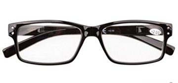 Eyekepper 5er-pack Federscharniere Vintage Herren Lesebrille in Schwarz - 3