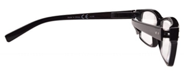 Eyekepper 5er-pack Federscharniere Vintage Herren Lesebrille in Schwarz - 5
