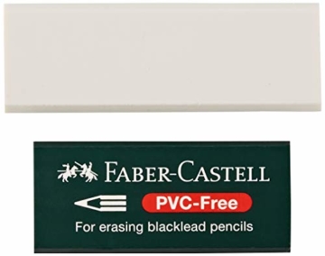 Faber-Castell 188121 - Radierer 7081 N PVC-Free, Kunststoff, weiß - 2