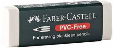 Faber-Castell 188121 - Radierer 7081 N PVC-Free, Kunststoff, weiß - 3