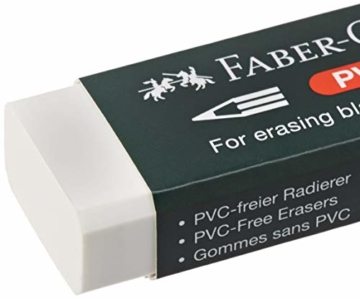 Faber-Castell 188121 - Radierer 7081 N PVC-Free, Kunststoff, weiß - 4