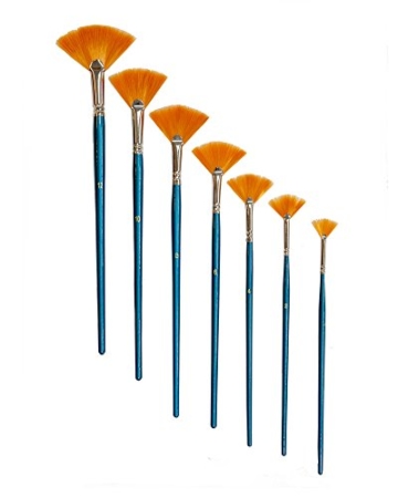 Fächerpinsel repino Pinsel Set 20021 Künstlerpinsel Pinselset für Acrylfarben, Aquarellfarben, etc. - 1