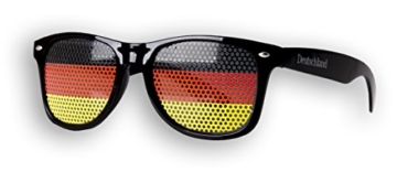 Fanbrille Deutschland - Schwarz – Sonnenbrille – Brille Germany – Schwarz Rot Gold - Fan Artikel - 2