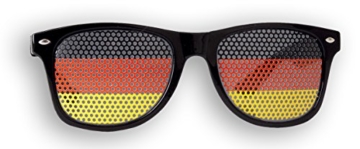 Fanbrille Deutschland - Schwarz – Sonnenbrille – Brille Germany – Schwarz Rot Gold - Fan Artikel - 3
