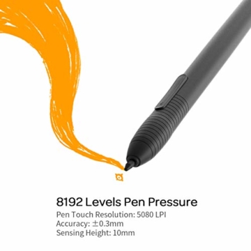 GAOMON M10K 2018 Version Stifttablett -10 x 6,25 Zoll Grafiktablett mit 8192 Druckempfindlichkeitsstufe Batterieloser Stift - 8