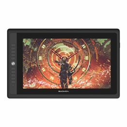 GAOMON PD156PRO 15,6 Zoll laminierter Grafik-Display mit 88% NTSC Farbraum (Dial Funktion,Entspiegelungsbeschichtung, batterielosem Stift mit Neigungserkennung, kompatibel mit Windows und Mac) - 1