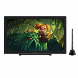 GAOMON PD2200-22 Full HD Grafik-Display mit integriertem Standfuß, u. batterielosem AP32 Stift mit Neigungserkennung, kompatibel mit Windows & Mac - 1