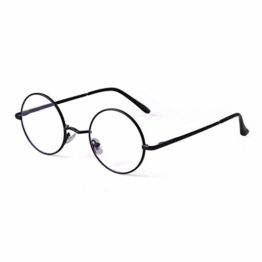 GIFIORE Runde Blaulichtfilter Brille Damen, Klassische Runde Computerbrillen,ohne Sehstärke, Blockieren Blaue Licht von PC, TV und Handy - 1