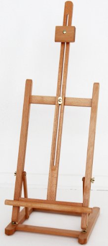 große TISCHSTAFFELEI aus Buche, für Keilrahmen bis 60 cm hoch, Staffelei - 2