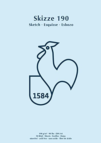 HAHNEMÜHLE 60127430 Skizzenblock A5 190 g/qm 50 Blatt - 1