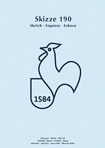 HAHNEMÜHLE 60127432 Skizzenblock A4 190 g/qm 50 Blatt - 1