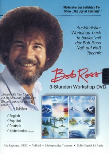 Happy Painting mit BOB ROSS WORKSHOP / MALKURS 2 DVD + Buch FREUDE AM MALEN - 