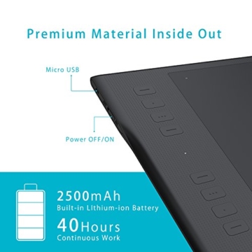 HUION Inspiroy Q11K 8192-stufigen Drucksensitivität Drahtloses Grafiktablett - 4