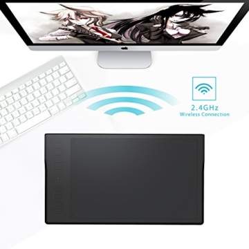 HUION Inspiroy Q11K 8192-stufigen Drucksensitivität Drahtloses Grafiktablett - 8