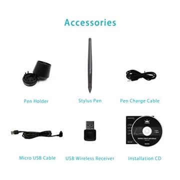 HUION Inspiroy Q11K 8192-stufigen Drucksensitivität Drahtloses Grafiktablett - 9